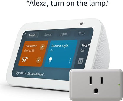 Echo Show 5 - Smart Display with Legrand Radiant Plug for Home Automation | Compact Design