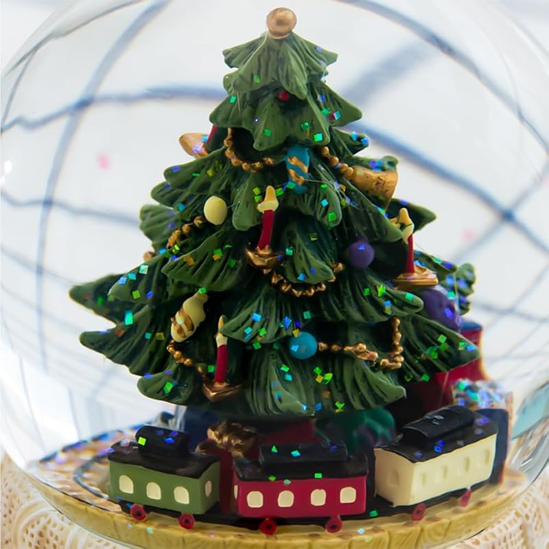 Snow Globe Musical Christmas Music Box - Nutcracker Variation Gift for Girl Women