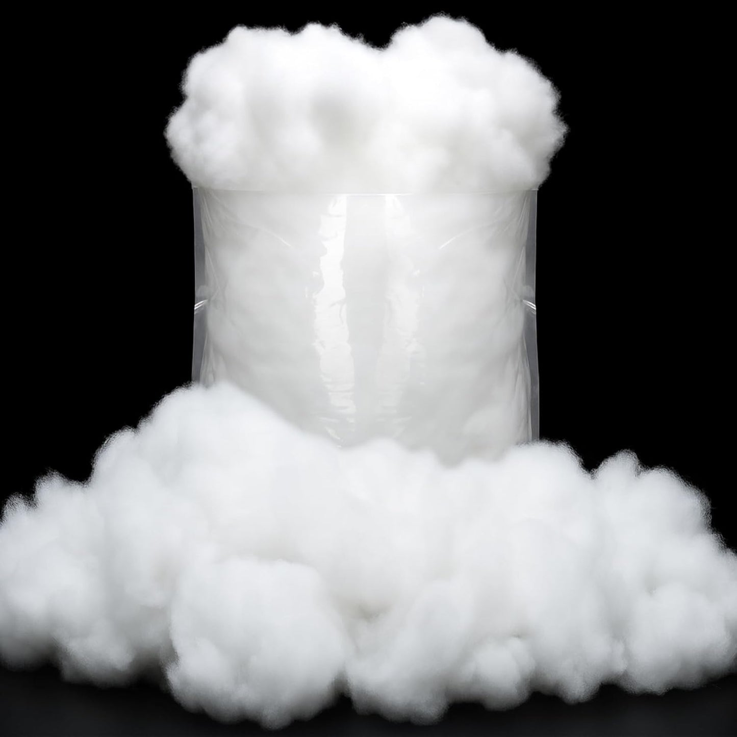 QZYL Artificial Snow - Fluffy 12 OZ Vacuum Packaged Faux Snow for Christmas Decor | White Craft Cotton