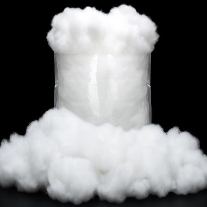 QZYL Artificial Snow - Fluffy 12 OZ Vacuum Packaged Faux Snow for Christmas Decor | White Craft Cotton