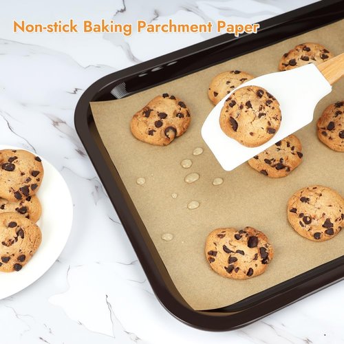 BYKITCHEN Non-Stick Parchment Paper Sheets - 9 x 13 Inch Precut Liners for Baking & Cooking (120 Pcs)