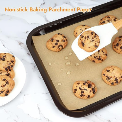 BYKITCHEN Non-Stick Parchment Paper Sheets - 9 x 13 Inch Precut Liners for Baking & Cooking (120 Pcs)