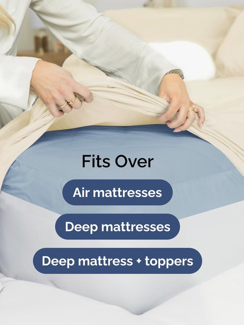 Extra Deep Twin XL Sheet Set - 4 Piece Breathable and Cooling Sheets - Hotel Luxury Bedding for Women, Men, Kids & Teens - Easy & Secure Fit - Soft and Wrinkle Free - Extra Deep Pockets - Off White