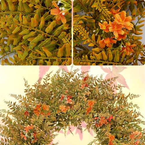 Large Artificial Fall Wreath for Front Door - 26 Inch Autumn Decor