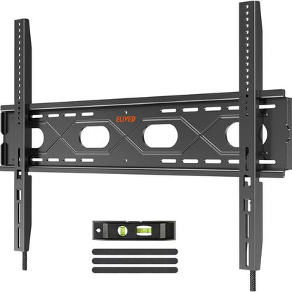 ELIVED Heavy Duty TV Mount for Most 50-120 Inch tvs Up to 220 lbs, Fixed Wall Mount Fits 16"/24"/ 32"/36" Studs, Low Profile TV Bracket up to VESA 950x600mm, 1.1" Space Saving