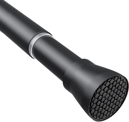 Skiennix Tension Curtain Rod - Adjustable 28-48 Inch Non-Slip Design for Windows & Closets