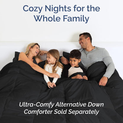 Skiennix Full XL Bed Sheet Set - 4-Piece Soft, Breathable & Cooling Bedding - Hotel Luxury, Deep Pockets, Fade & Wrinkle Free - Black