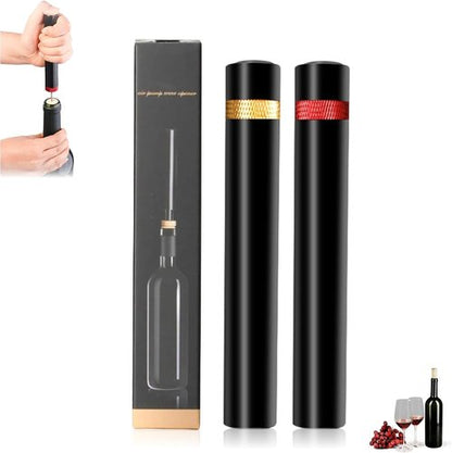 2PCS Aeropop Wine Opener, Needle Type Wines Bottle Openers, Travel Portable Pocket Air Pressure Pump Wine Bottle Opener for Home, Restaurant, Party