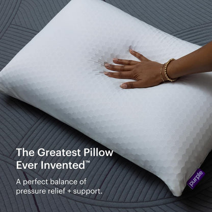 Purple Harmony Pillow - Talalay Latex Foam Cooling Pillow for Side Sleepers | Medium Feel, Standard Size