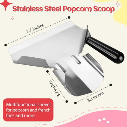 Skiennix Popcorn Bags - 202 Pcs Individual Serving Bags with Scoop & Salt Shaker | Perfect for Movie Nights