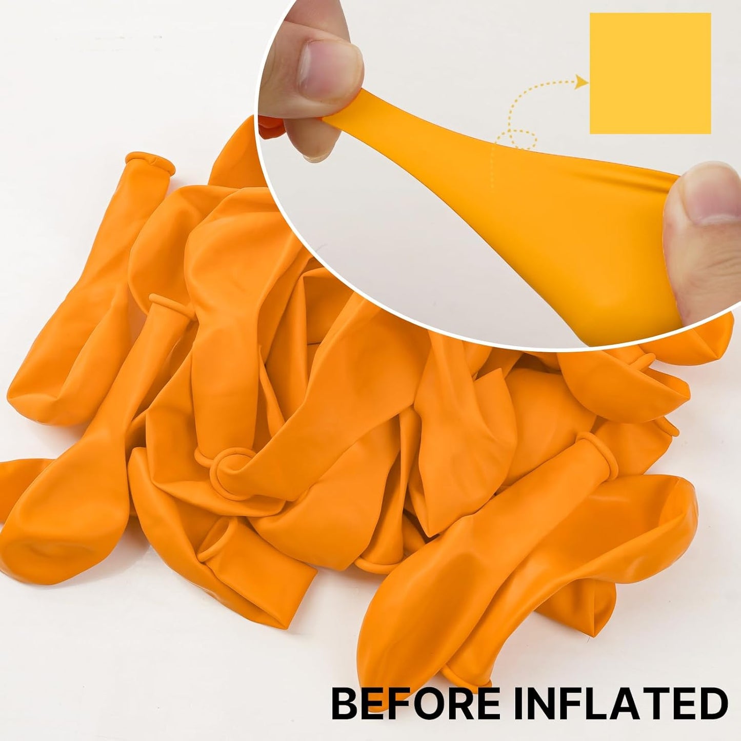 PartyWoo Mustard Yellow Balloons - 100pcs 12-Inch Fall Balloons for Birthday & Baby Showers