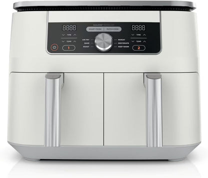 Skiennix 8 Quart DualZone Air Fryer - 6-in-1 Cooking with 2 Independent Baskets for Quick Meals