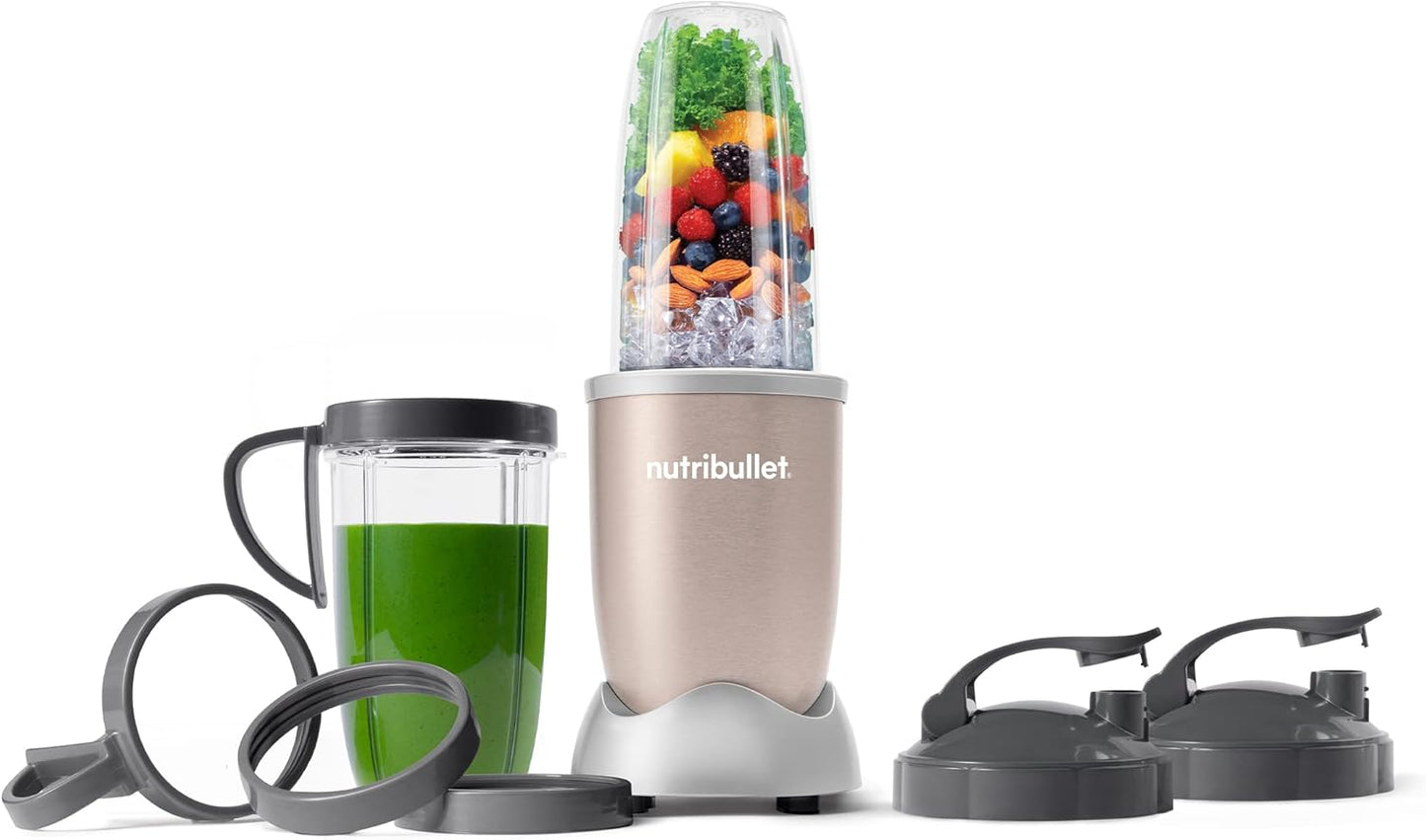 Nutribullet Pro 900 Watt Personal Blender - 13-Piece High-Speed Mixer System in Champagne | Pack of 2