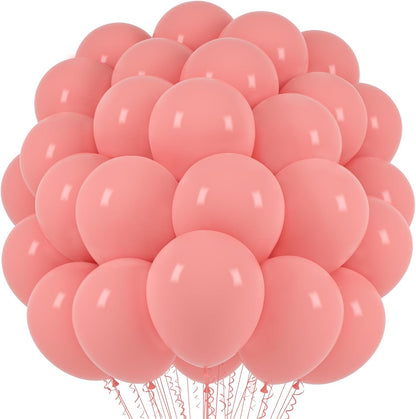 Voircoloria Retro Pink Balloons - 66 Pack 12-Inch Blush Pink Latex Balloons for Parties & Celebrations