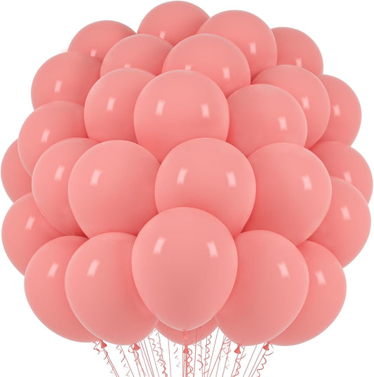 Voircoloria Retro Pink Balloons - 66 Pack 12-Inch Blush Pink Latex Balloons for Parties & Celebrations