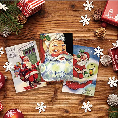 27 Pack Vintage Christmas Greeting Cards with Envelopes - 4x6 Holiday Note Cards for Festive Greetings