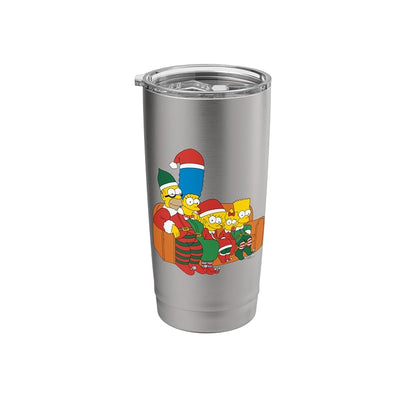 The Simpsons Holiday Elf Costume Tumbler, 20 oz Brushed Steel Insulated
