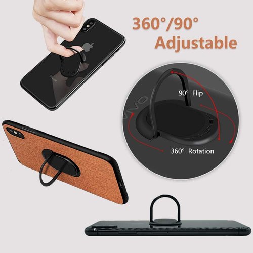 2PACK Cell Phone Ring Holder，Finger Ring Stand Universal 360 Degree Rotation Super-Thin Ring Grip for Magnetic Car Mount, All Smartphones and Tablets.