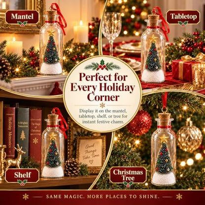Recordable Christmas Tree Ornament with Bottle & Mini Tree