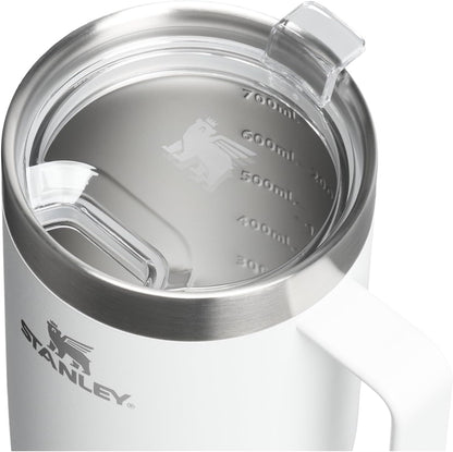 STANLEY Everyday Suburban Mug - 24 oz Insulated Stainless Steel Coffee Cup with Drink Through Lid - BPA-Free, Frost