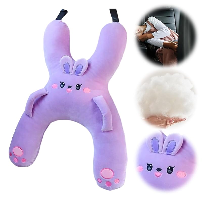 Kid Sleeping Cushion for Travel – Animal Shape Head & Body Support, Variation D
