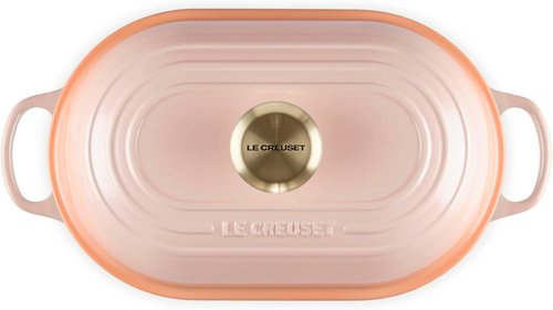 Le Creuset Enameled Cast Iron Oval Bread Oven - 11.5 Inch, Elegant Peche Color