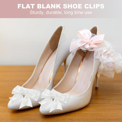 PATIKIL Bow Shoe Clips - Elegant Satin Detachable Bowknot Embellishments | 2 Pcs in Pink for Weddings & Parties