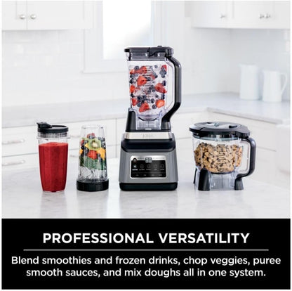 Ninja BN801 Professional Plus Kitchen System - 1400W Auto IQ Technology | Gray (Renewed)