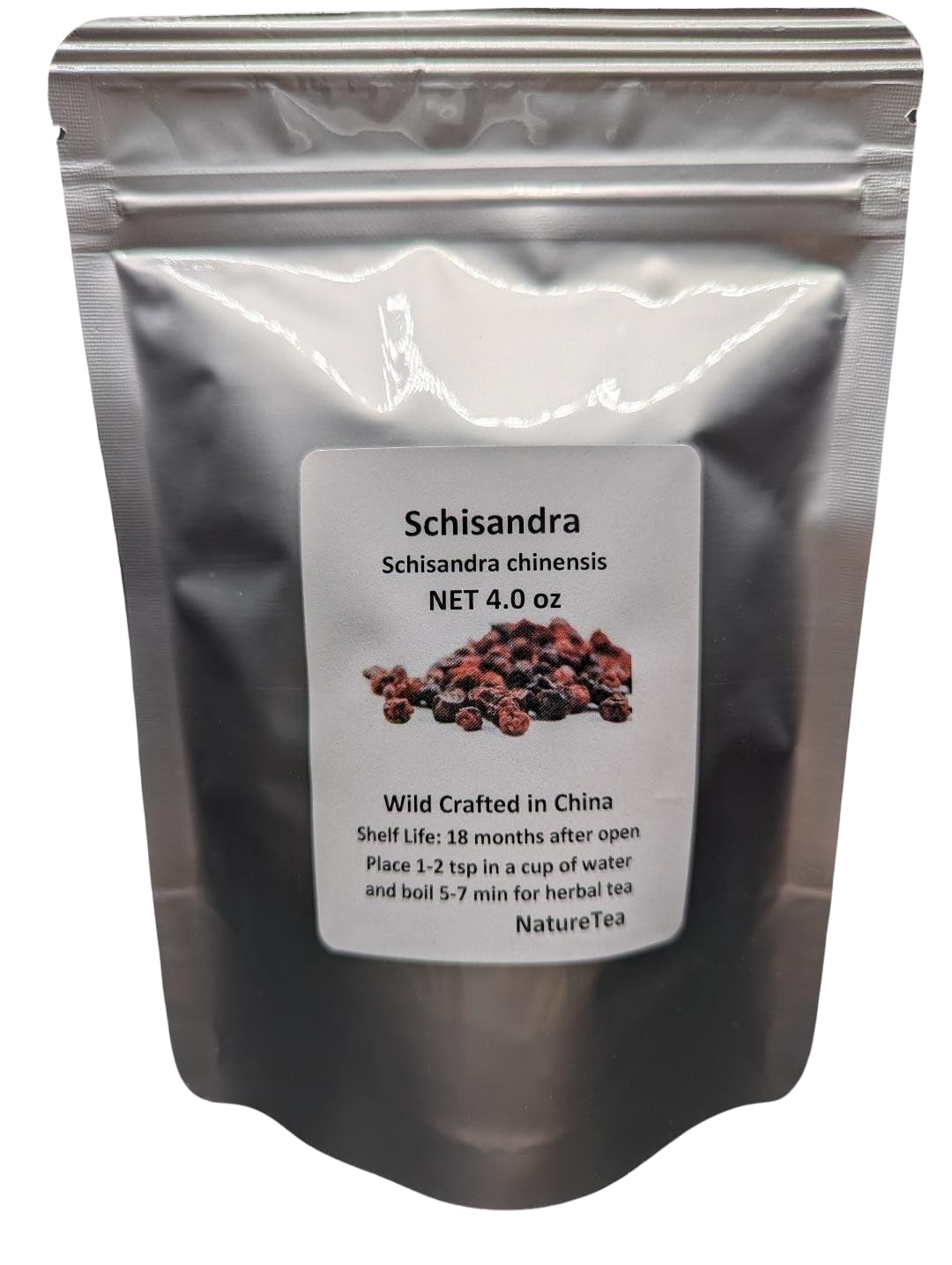 Schisandra Berry - "NEW CROP" Schisandra chinensis Dried Loose Berry from 100% Nature (4 oz)