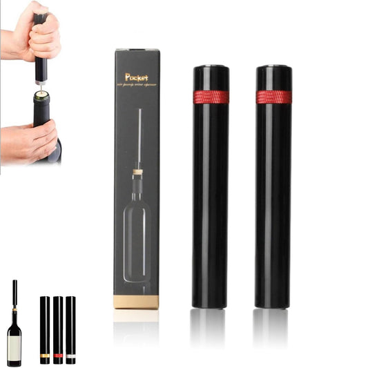 Loritia Wine Opener, Loritia Arro Pop Wine Opener, Loritia Aeropop Wine Opener, Needle Type Wine Bottle Opener, Travel Portable Pocket Air Pressure Pump Wine Bottle Opener (2 Red)