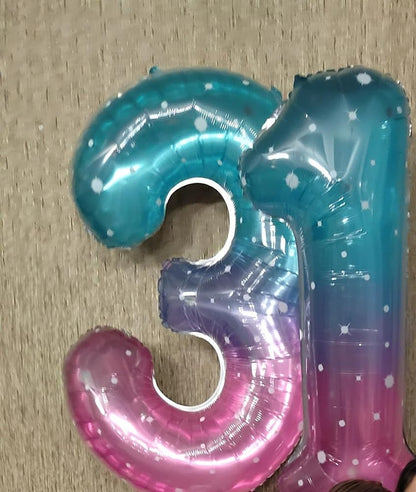 Starry Sky 5 Balloon - 40 Inch Number 5 Birthday Balloon Decorations | Perfect for 5th Birthday Parties