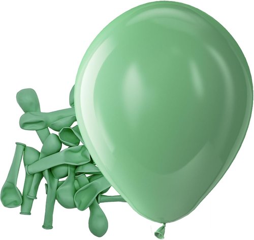 Bezente Sage Green Latex Balloons - 150 Pack 5-Inch Round Helium Dusty Green Olive Party Decor
