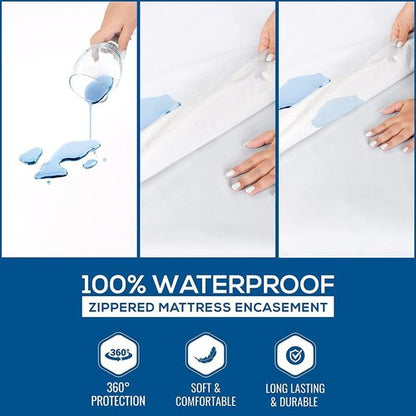 Utopia Bedding Waterproof Mattress Protector Sleeper Sofa Queen Size (Pack of 10), Zippered Mattress Encasement Bed Bug and Dust Mite Proof, Absorbent Six-Sided Mattress Cover