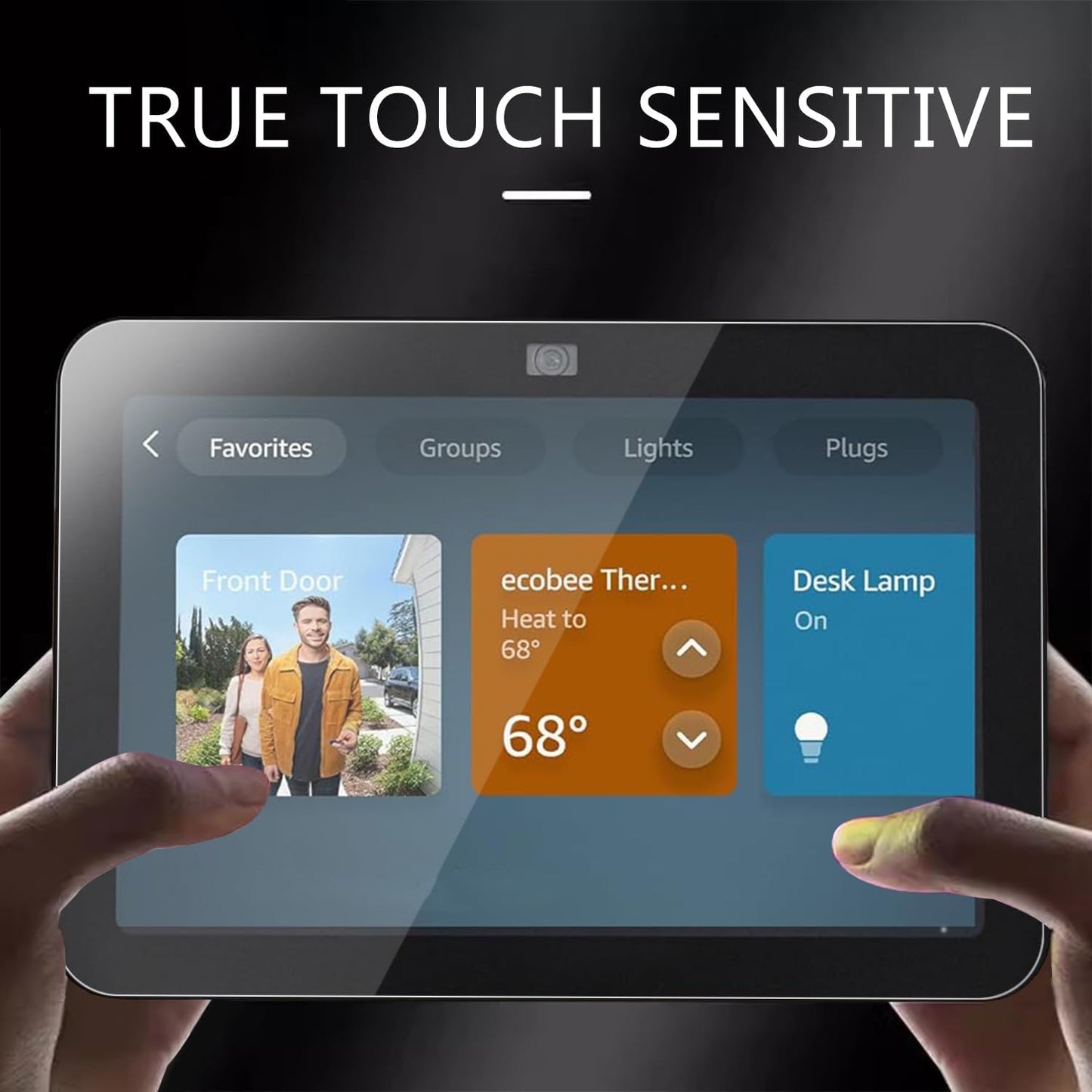 MUBUY-GOL Tempered Glass Screen Protector - 9H Hardness, Ultra Clear, Anti-Fingerprint for Echo Show 8 (3rd Gen, 2023)