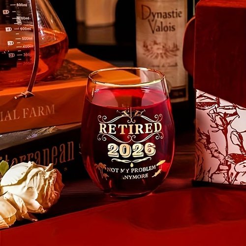 Great Retirement Gift for Women & Men 2026 !Coworker Leaving Gifts,Retirement Decorations, Farewell Goodbye Gifts For Coworkers - Stemless Wine glass