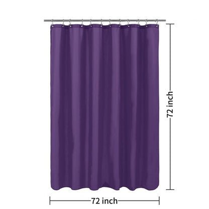 ALYVIA SPRING Royal Purple Fabric Shower Curtain Liner Waterproof - Soft & Light-Weight Cloth Shower Liner with 3 Magnets, Hotel Quality & Machine Washable - Standard Size 72x72, Purple