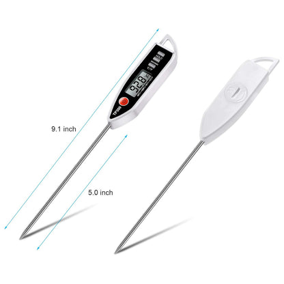Skiennix Digital Meat Thermometer - Instant Read Cooking Tool for BBQ, Candy, Oil & More | Versatile Kitchen Use