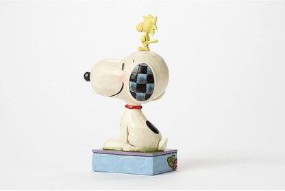 Enesco Peanuts Collection | Jim Shore Snoopy & Woodstock Figurine - Handcrafted 5-Inch Collectible Decor
