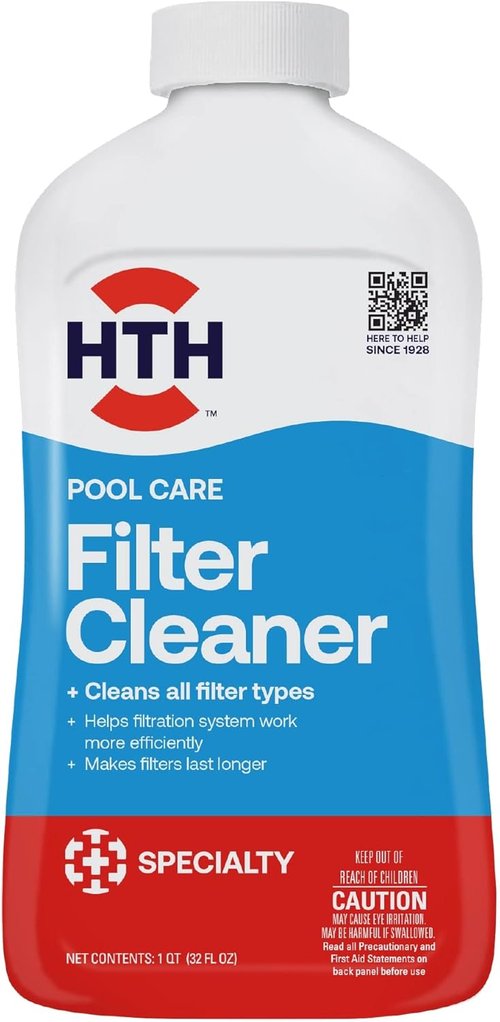 HTH 67071 Filter Cleaner for Swimming Pools - Effectively Removes Dirt, Oil & Grease for Clear Water
