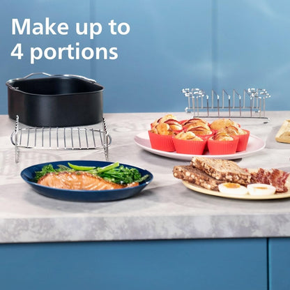 Philips Dual Basket Air Fryer - Versatile 9.5QT Touchscreen Cooking | Healthy 2-Drawer Design