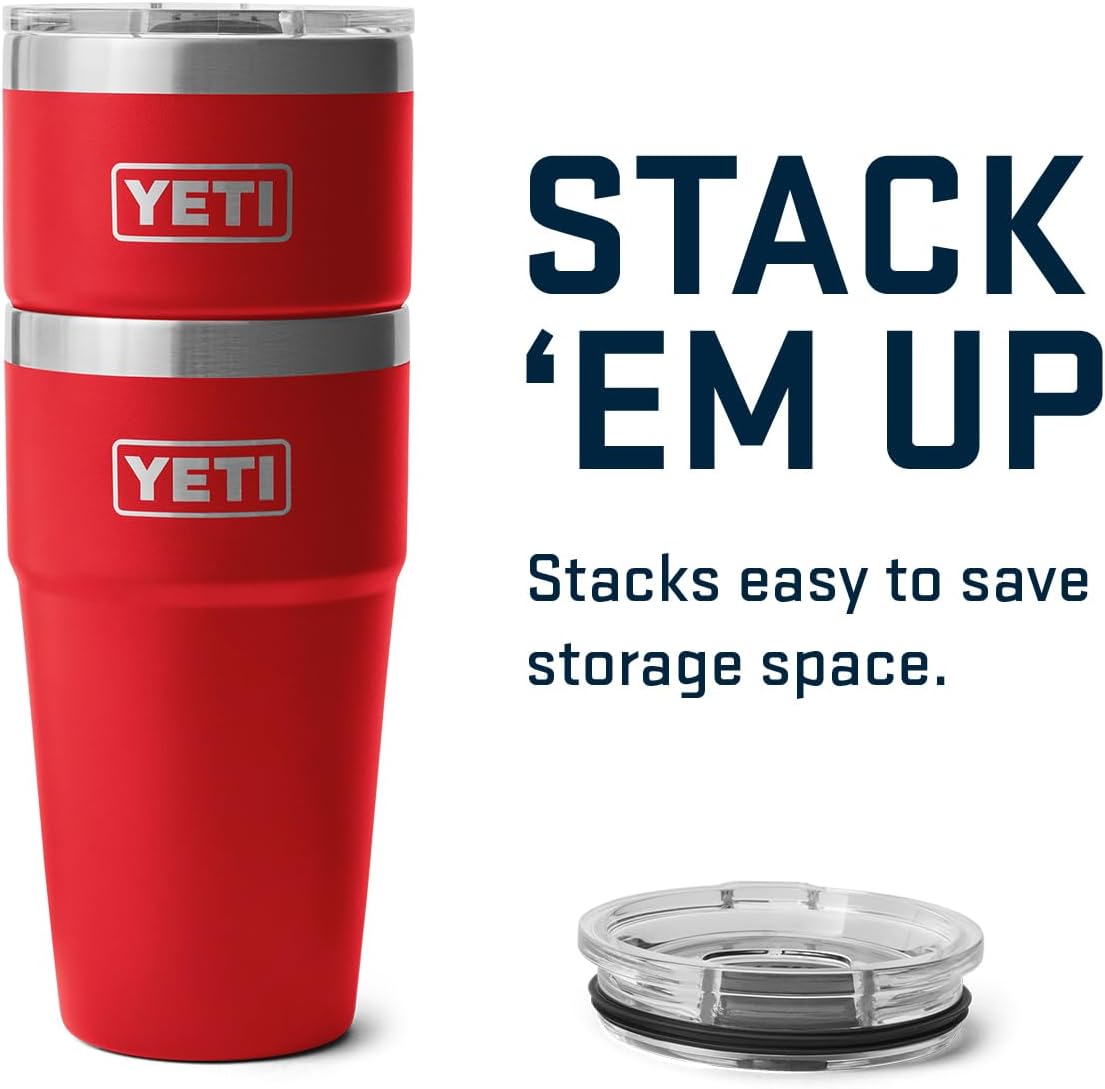 YETI Rambler 20 oz Stainless Steel Tumbler - Vacuum Insulated with MagSlider Lid for Ultimate Durability