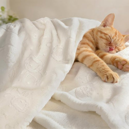 BORITAR Fleece Baby Blanket 3D Animal Blanket, Ultra Soft Fluffy Baby Blankets for Boys Girls, Cozy Infant Toddler Newborn Receiving Blankets for Crib Stroller (30x40 Inches, Cream)