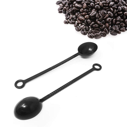 Honbay 24PCS Plastic Long Handle 10g Coffee Measuring Spoon Scoop for Coffee Bean Tea Sugar Milk Powder or Liquid Seasoning