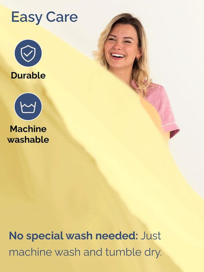 Extra Deep King Sheet Set - 6 Piece Breathable and Cooling Sheets - Hotel Luxury Bedding for Women, Men, Kids & Teens - Easy & Secure Fit - Soft, Wrinkle Free and Comfy - Extra Deep Pockets - Yellow