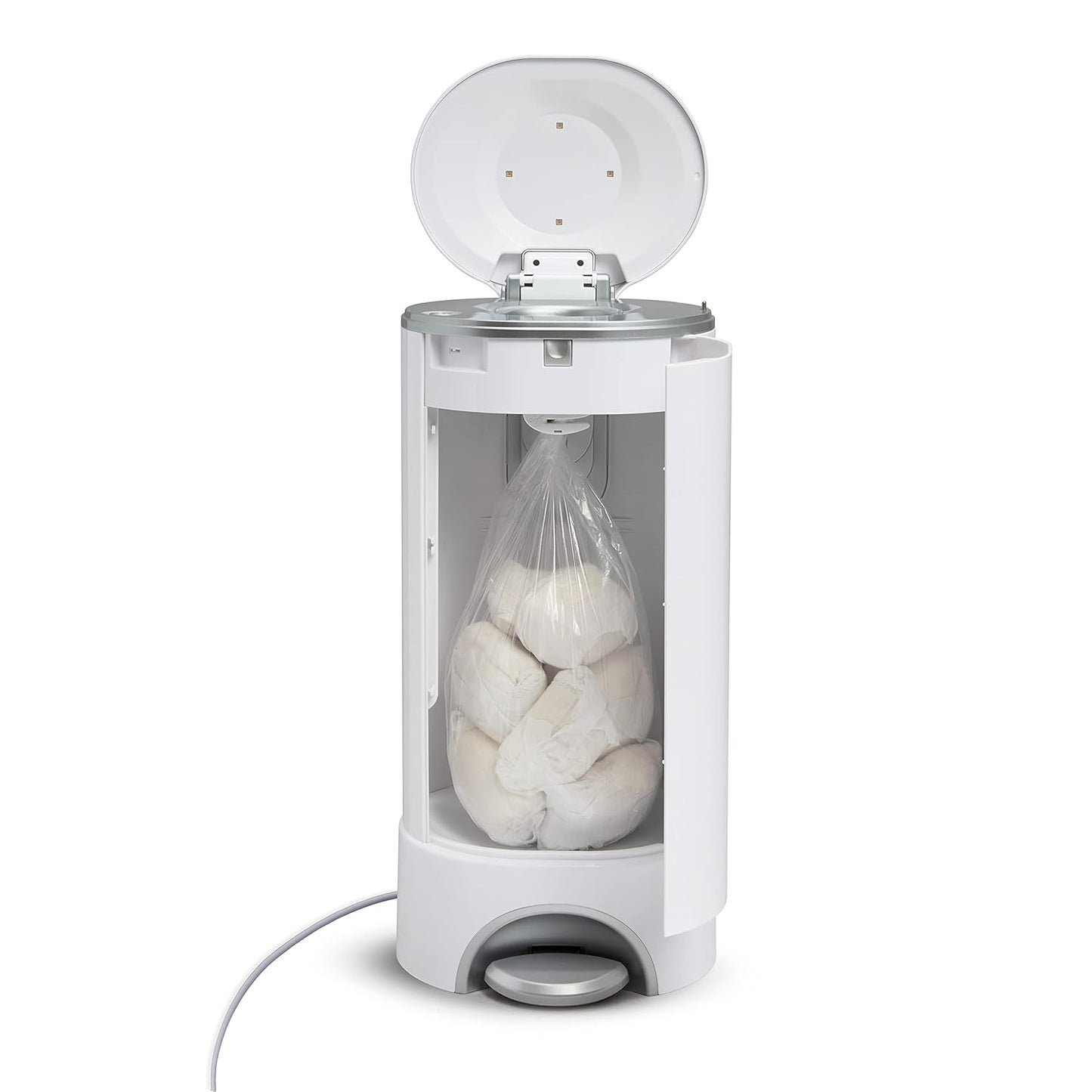 Munchkin® UV Diaper Pail - Superior Odor Control with 1 UV Snap, Seal & Toss™ Bag & Refill Ring
