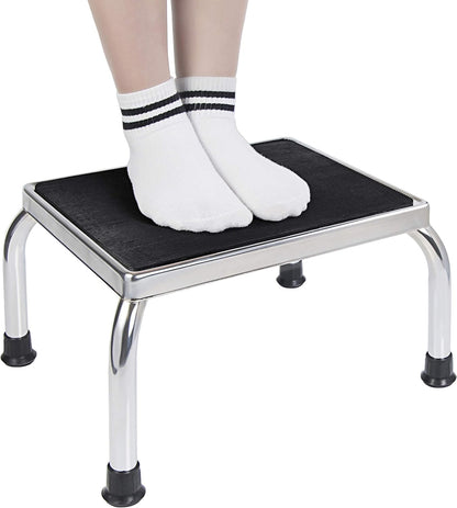 Vaunn Medical Foot Step Stool - Heavy-Duty 350lbs Capacity | Welded Steel Legs & Anti-Skid Rubber Platform
