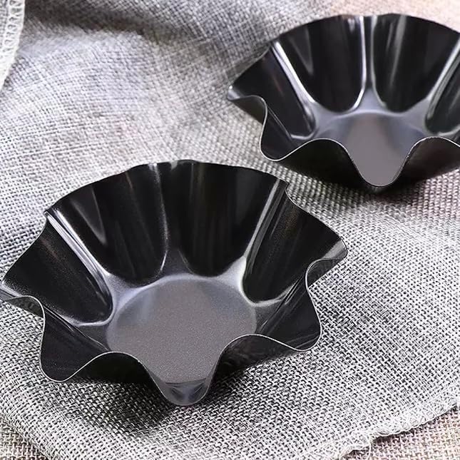 Skiennix Non-Stick Baking Bowls - Carbon Steel Tortilla Bowl Maker | 1 Pc Black Salad Bowl Pan