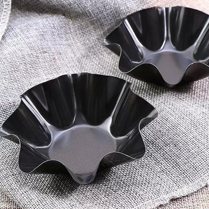 Skiennix Non-Stick Baking Bowls - Carbon Steel Tortilla Bowl Maker | 1 Pc Black Salad Bowl Pan