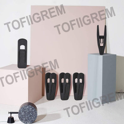TOFIIGREM Velvet Hangers - 40 PCS Black Clips for Pants, Skirts & Baby Clothes | Durable & Non-Slip