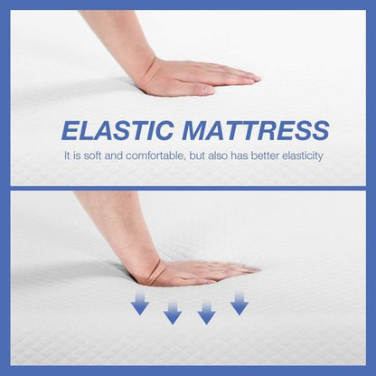 FDW 8-Inch Queen Mattress - Medium Firm Gel Memory Foam | CertiPUR-US Certified | Pressure Relief & Cooling